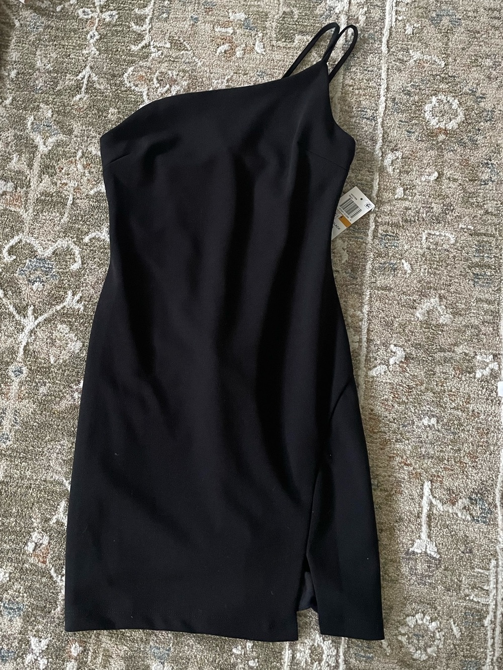 Classic Black One-Shoulder Dress